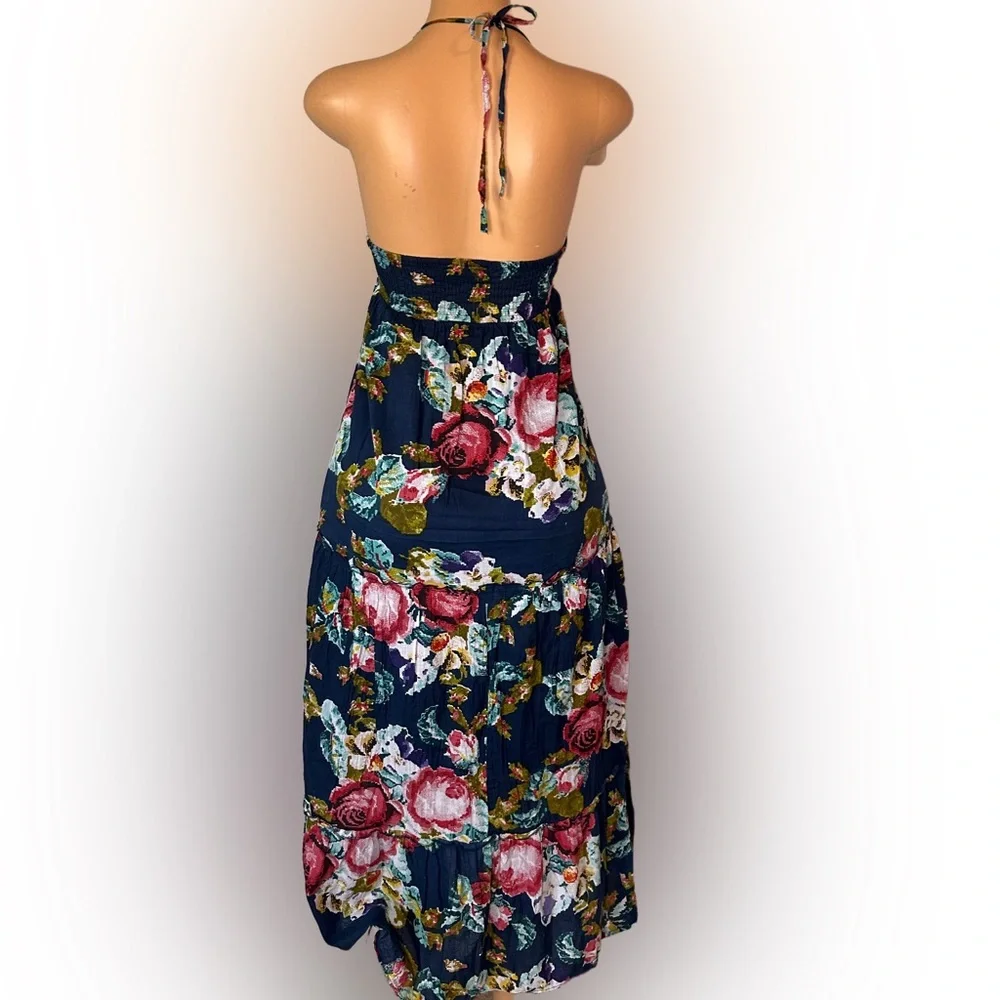 Forever 21 Navy Floral Maxi Dress - Picture 5 of 5